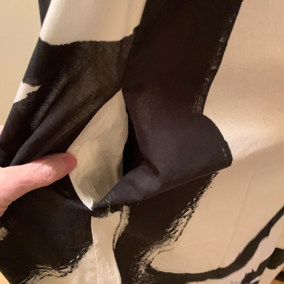 Imperial Black and White Abstract Maxi Dress - Picture 5 of 13